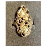 Sterling / 12k Black Hills multi colored ring