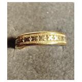 14k Yellow Gold w/ White Gold X Design