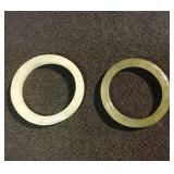 2 Jade Rings, 1 Apple- 1 White Mutton Fat Jade