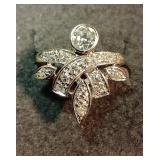 14k White Gold Diamond Ring