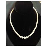 17-1/2" Pearl Necklace with 14k Clasp