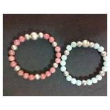 Pr 925 Milor Magnetic Clip Beaded Bracelets 7-1/2"