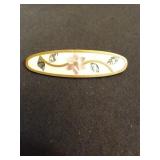 Alia Mexico Mother of Pearl & Abalone Inlay Brooch