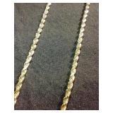 14k  Oroamerica 22" Gold Necklace 7.2g