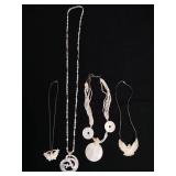 4 Mother of Pearl Necklaces
