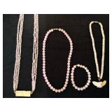 Necklace & Bracelet Set, Shell & Bead Necklaces