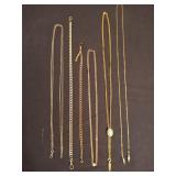 Lot of Necklaces & Watch Fob Chains