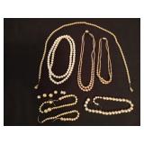 Lot of Costume & Cultured Pearl Necklaces