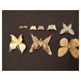 Lot of 8 Butterfly Pins