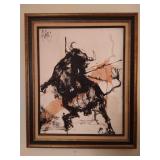 Abstact Signed Bull painting
