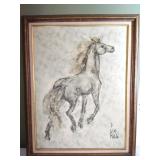 Galloping Horse framed print by B. Sim Mon