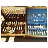 130 pc Nobility Silverplate flatware in 2 boxes