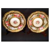 Pr 9-1/2in Rose & Gold Plates by Hammersley
