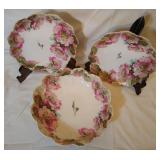 Bavarian Bowl & 2 Plates w/Scalloped edges