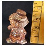 Mosser art glass  "Dappy" clown figure 3-1/2in