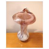 7-1/2 inch Jack in Pulpet Vase Art Glass