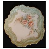 8in Limoge plate irregular edge 9in