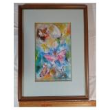 Ettore DeGrazia "Butterflies" 9x14 matted print
