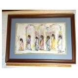 DeGrazia  "Arches and Crosses"  18x30