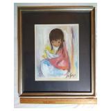 DeGrazia "The White Dove"  10x12