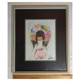 Ettore "Ted" DeGrazia  "Flower Girl"  10x12