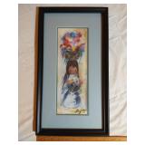 Degrazia "Many Many Flowers" 4x14 Matted Print