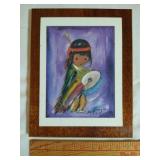 DeGrazia "Indian Drummer Boy" 4x5 laminated