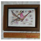 DeGrazia "Angel Road Runner" framed card