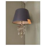 Brass Crystal Hanging Lamp