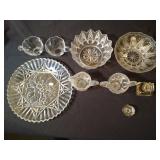 9pc lot clear glass