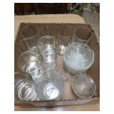 Lot of glasses & small bowls