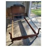 Twin Bed Frame Walnut