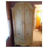 Heritage Provincial Style Ivory Armoire