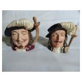 Royal Doulton "Porthos & Athos"  2-1/2" mugs 1955