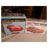 Pair Corvette Models, Ertl & Monogram