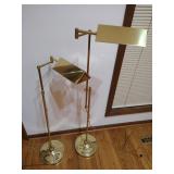 Pair of ALSY Adjustable Brass Floor Lamps
