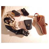 Assorted Leather Gun Holsters