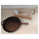 Lousiana Cast Iron Skillet and Apple Pealer