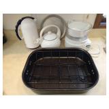 Steamer, Roasting Pan, Tea Pot, Carafe