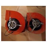 2 Squirrel Cage Fan Blowers w/Plugs