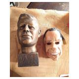 JFK Bust & Nixon Mask