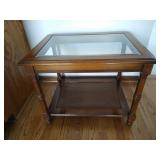 Glass Top Side Table