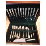 65 Pc Heirloom Sterling Damask Rose Flatware