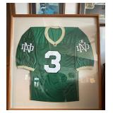 Joe Montana Signed Jersey in 35x33 frame