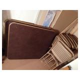 2 Card Tables & 8 Folding Chairs