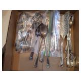Asst Silver Plate Flatware & Utensils