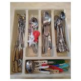 Group of Silverware with Tray