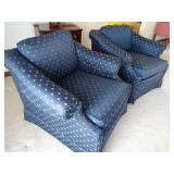 Pair Blue Upholstered Chairs -Conover, NC