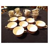 Group of asst Tea Cups & Saucers