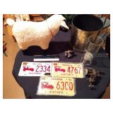 Plates, Art Glass, Perfume Bottle, & More